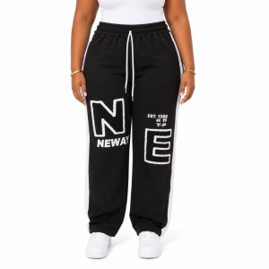 Graphic Print Wide Leg Joggers